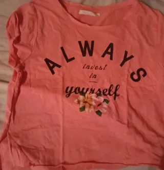 Camiseta naranja Bershka Always