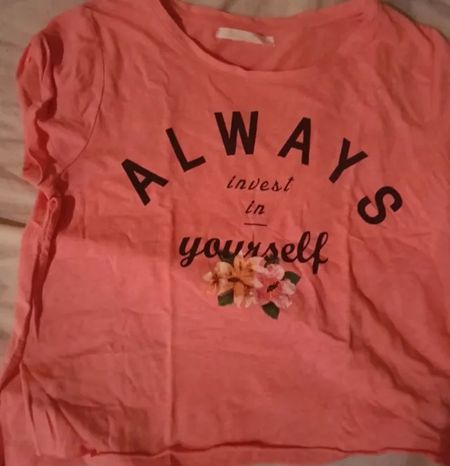 Camiseta naranja Bershka Always