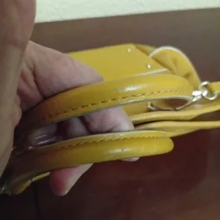 Bolso Piel Mostaza Purificación García con bandole