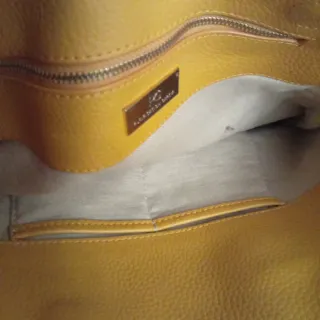 Bolso Piel Mostaza Purificación García con bandole