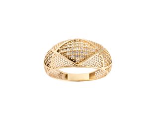 anillo oro 18k con piedra con circonita