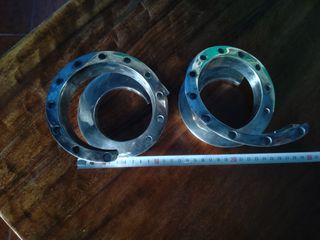 Coppia portacandele a spirale Dansk silverplate