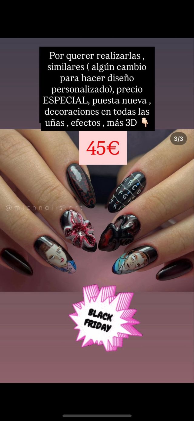 oferta uñas acrílicas y bases de gel