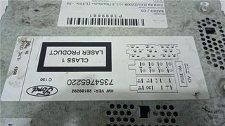 RADIO / CD FORD KA (CCU)(2008->) 1.3 TITANIUM+ [1,3 LTR. - 55 KW TDCI CAT]