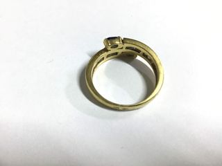 anillo oro 18k con piedra