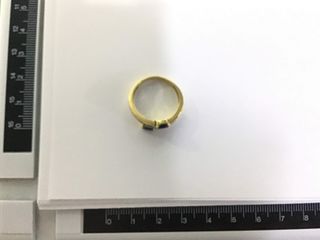 anillo oro 18k con piedra