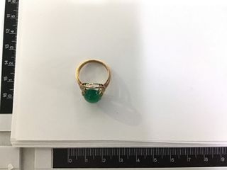 anillo oro 18k con piedra