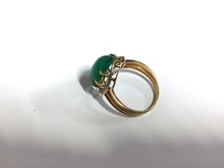 anillo oro 18k con piedra