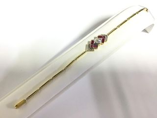 pulsera oro 18k con piedra
