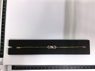 pulsera oro 18k con piedra