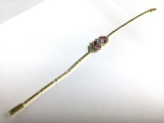 pulsera oro 18k con piedra