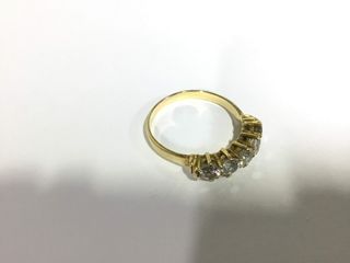 anillo oro 18k con piedra