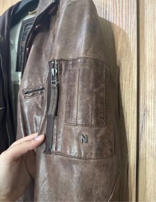 Giubbotto di pelle da uomo