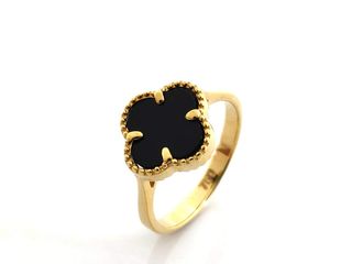 anillo oro 18k con piedra con onix t. 16 (17,84 mm)