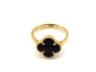 anillo oro 18k con piedra con onix t. 16 (17,84 mm)