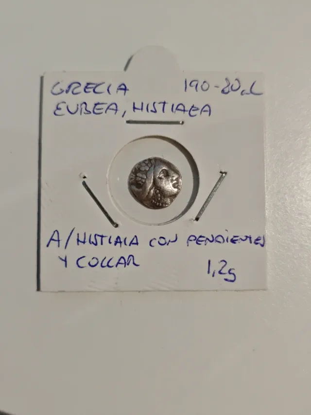 Moneda Grecia Eubea Histiáea Plata