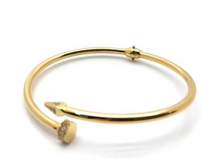 pulsera oro 18k con piedra con circonita