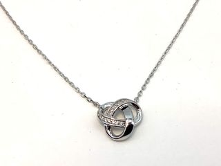 collar plata 925mm con piedra con circonita 19 5cm