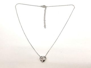 collar plata 925mm con piedra con circonita 19 5cm