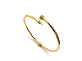 pulsera oro 18k con piedra con circonita