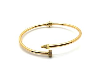 pulsera oro 18k con piedra con circonita