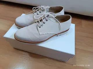 Zapatos comunión niño beige/arena