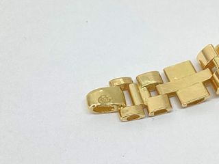 esclava oro 18k con piedra con circonita