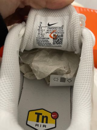 Nike Air Max Plus Naranja Blanco