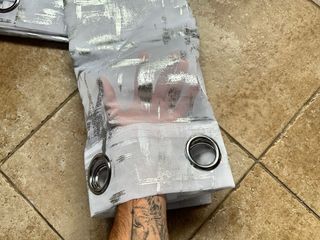 2 Tende Terylene 140x280 Filtrante Bianco /Argento