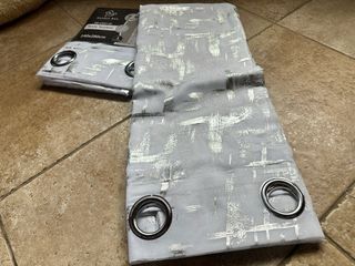 2 Tende Terylene 140x280 Filtrante Bianco /Argento