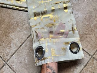 2 Tende Terylene Filtrante 140x280 Panna / Oro