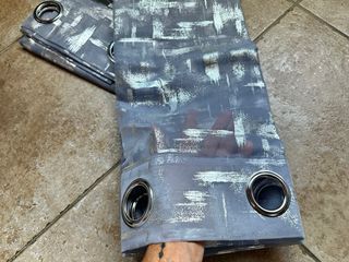 2 Tende Terylene Filtrante 140x280 Grigio / Argent