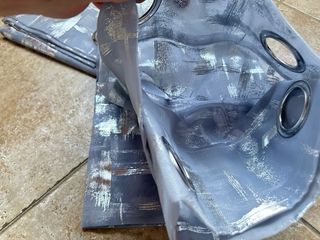 2 Tende Terylene Filtrante 140x280 Grigio / Argent