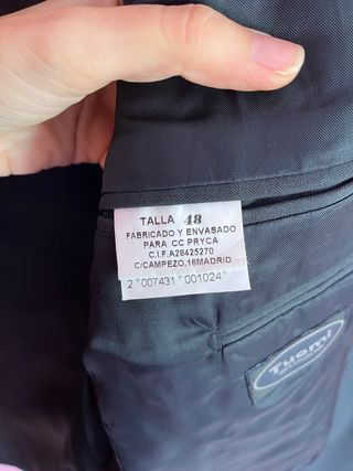 Chaqueta de traje hombre Talla 48