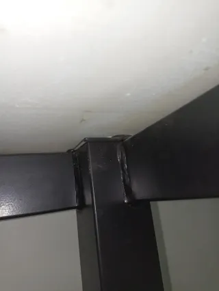 Tavolo alto cucina/bar in metallo e marmo