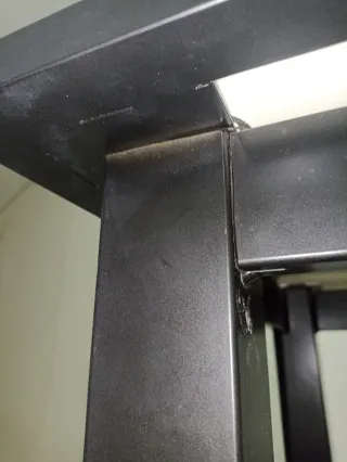 Tavolo alto cucina/bar in metallo e marmo