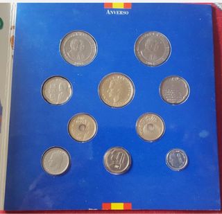10 Monedas Peseta Curso Legal Cartera 1992 España