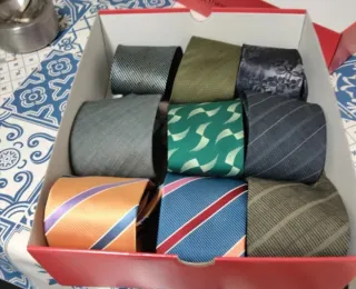 Lote de 9 corbatas de vestir