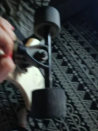 Monopatín Longboard Diseño Calavera