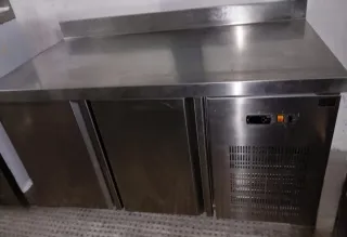 Mesa Fría 2 Puertas Acero Inoxidable