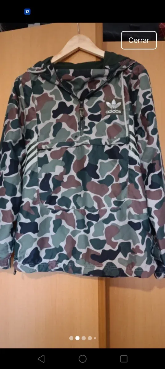 Abrigo Adidas Camuflaje Talla M