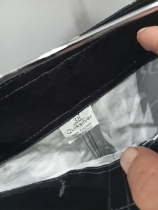 Bañador Quiksilver Negro y Blanco talla XL