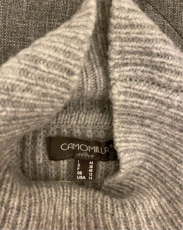 Maglione Camomilla a collo alto a righe