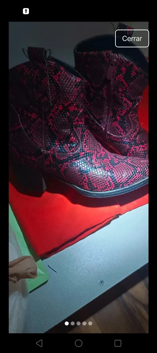 Botas Serpiente Burdeos Talla 39