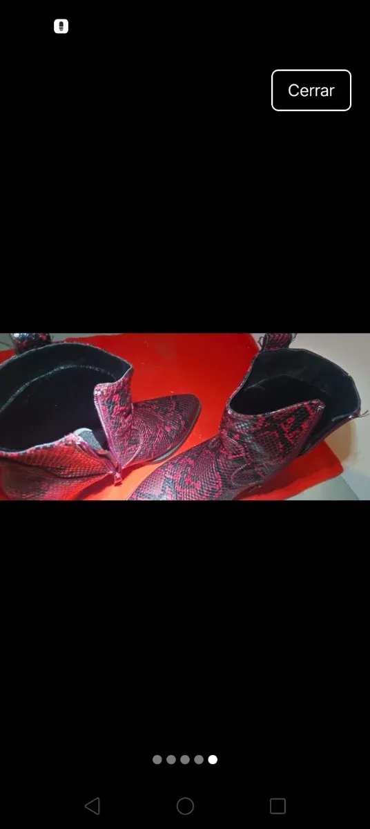 Botas Serpiente Burdeos Talla 39