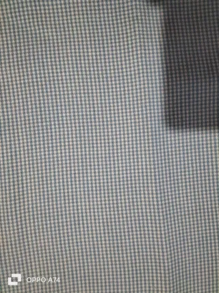 Scampolo lana scozzese bianca e celeste