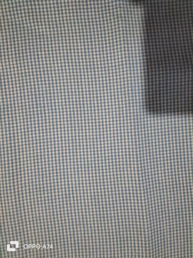 Scampolo lana scozzese bianca e celeste