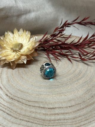 Charm Brillante Azul Circonitas