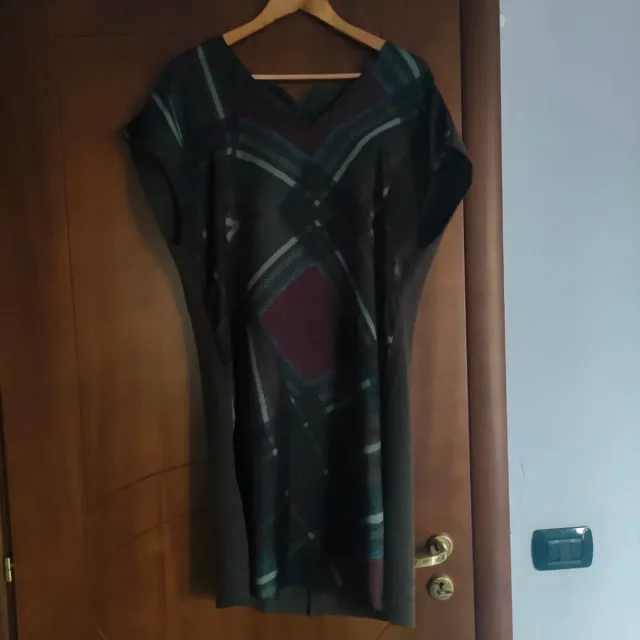 Maxi abito fantasia tartan