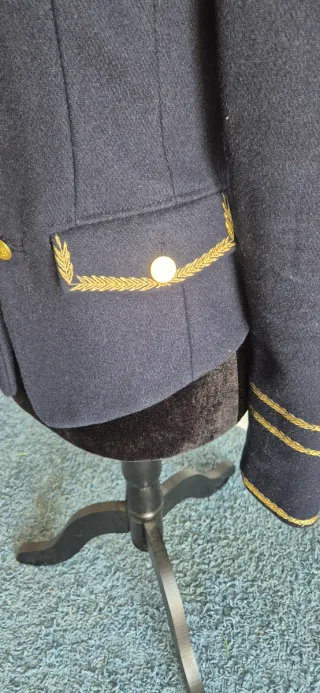 Chaqueta Zara Militar Bordados Dorados